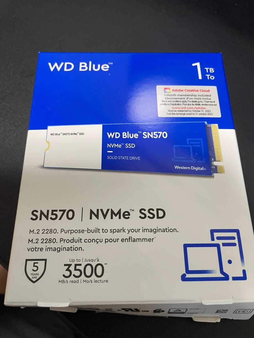 内蔵型SSD WD Blue SN570 1TB NVMe SSD M.2 2280