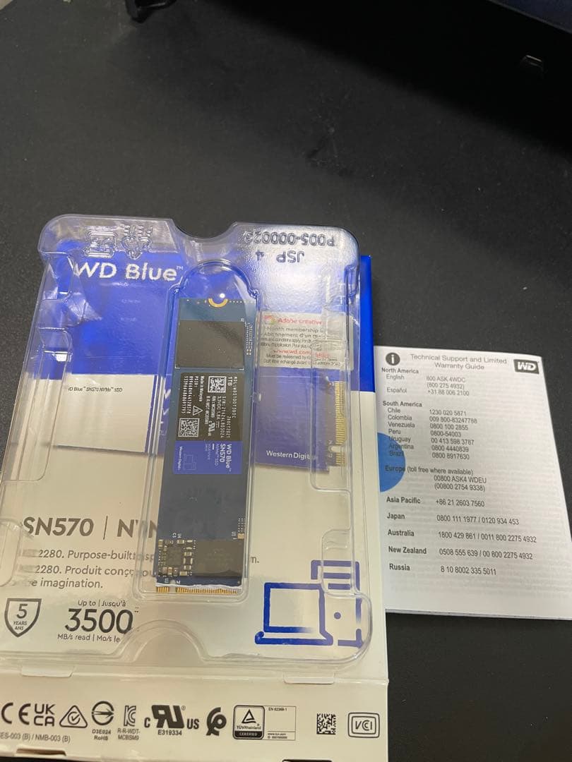 内蔵型SSD WD Blue SN570 1TB NVMe SSD M.2 2280