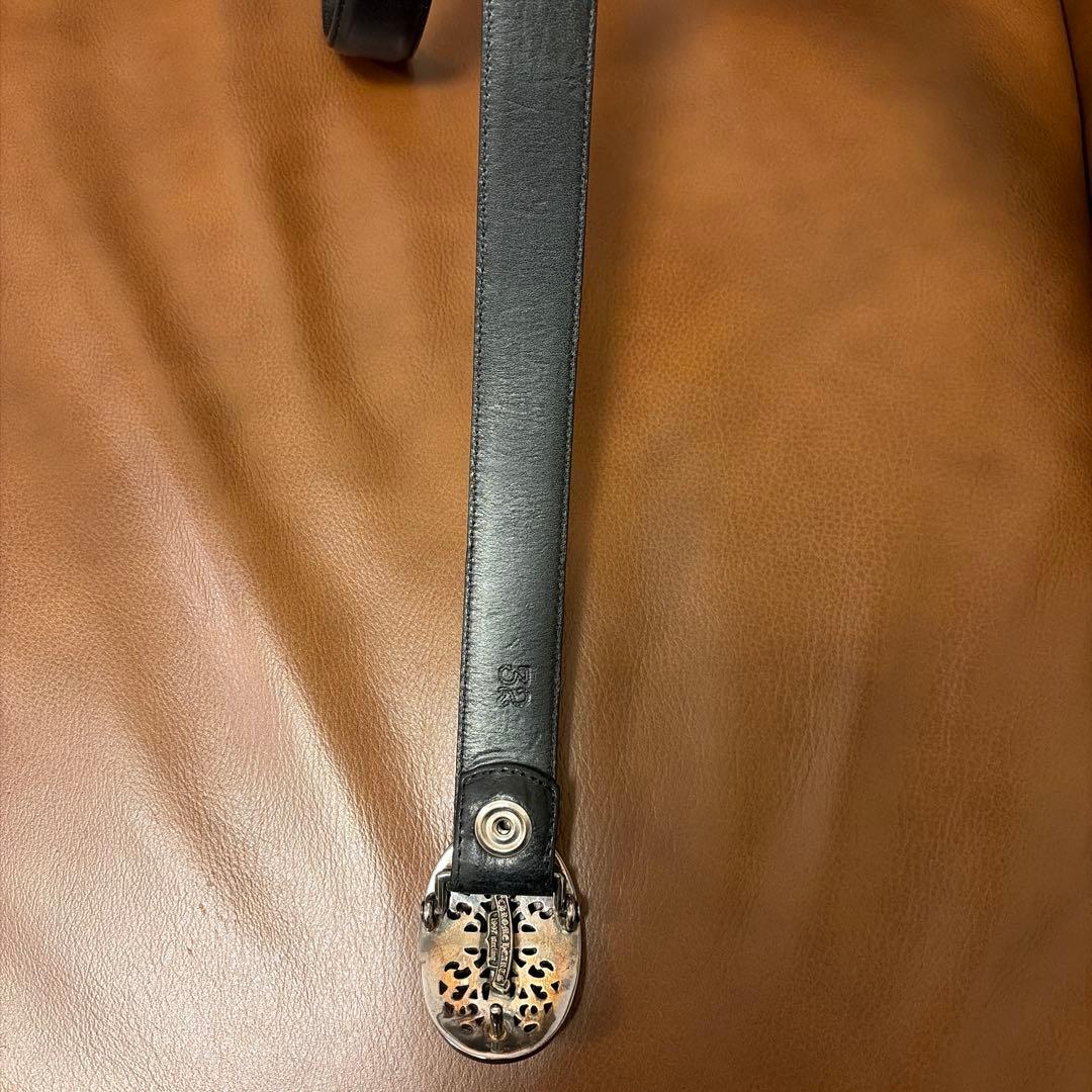 CHROME HEARTS クラシックオーバルクロスバックルベルト 1.0