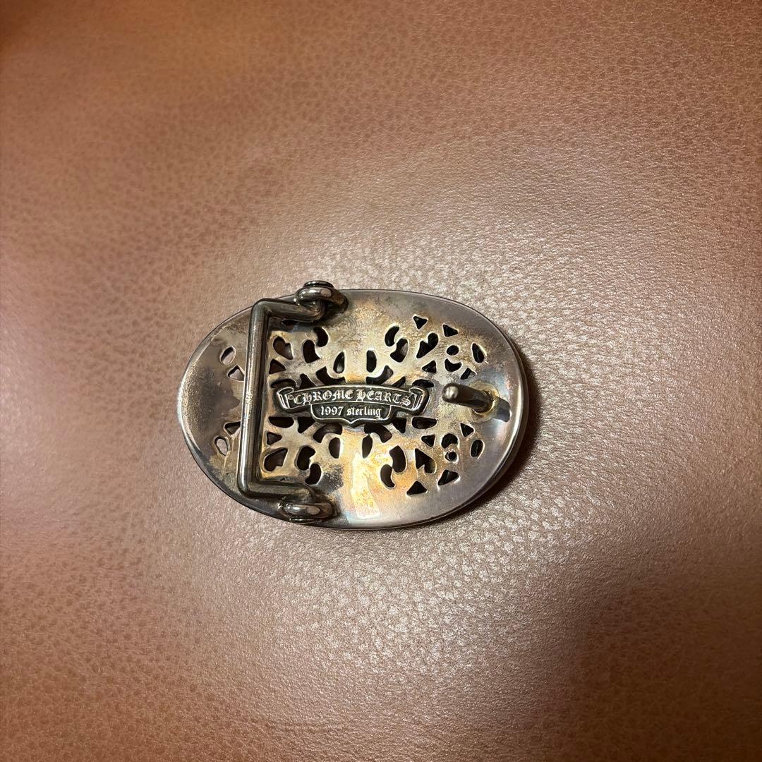 CHROME HEARTS クラシックオーバルクロスバックルベルト 1.0