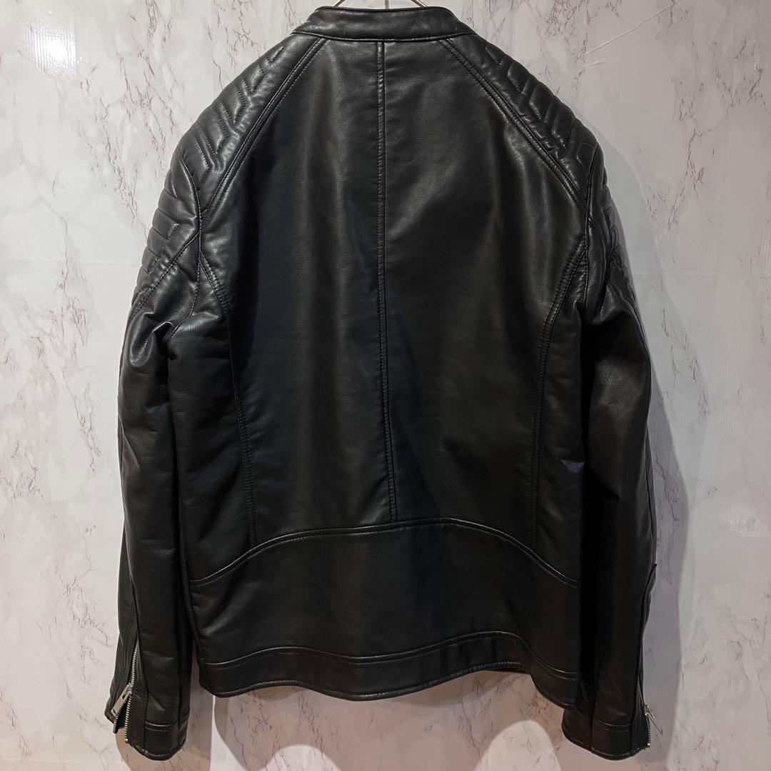 完売品　ZARA ザラ シングルライダースジャケット Lサイズ 42 極美品
