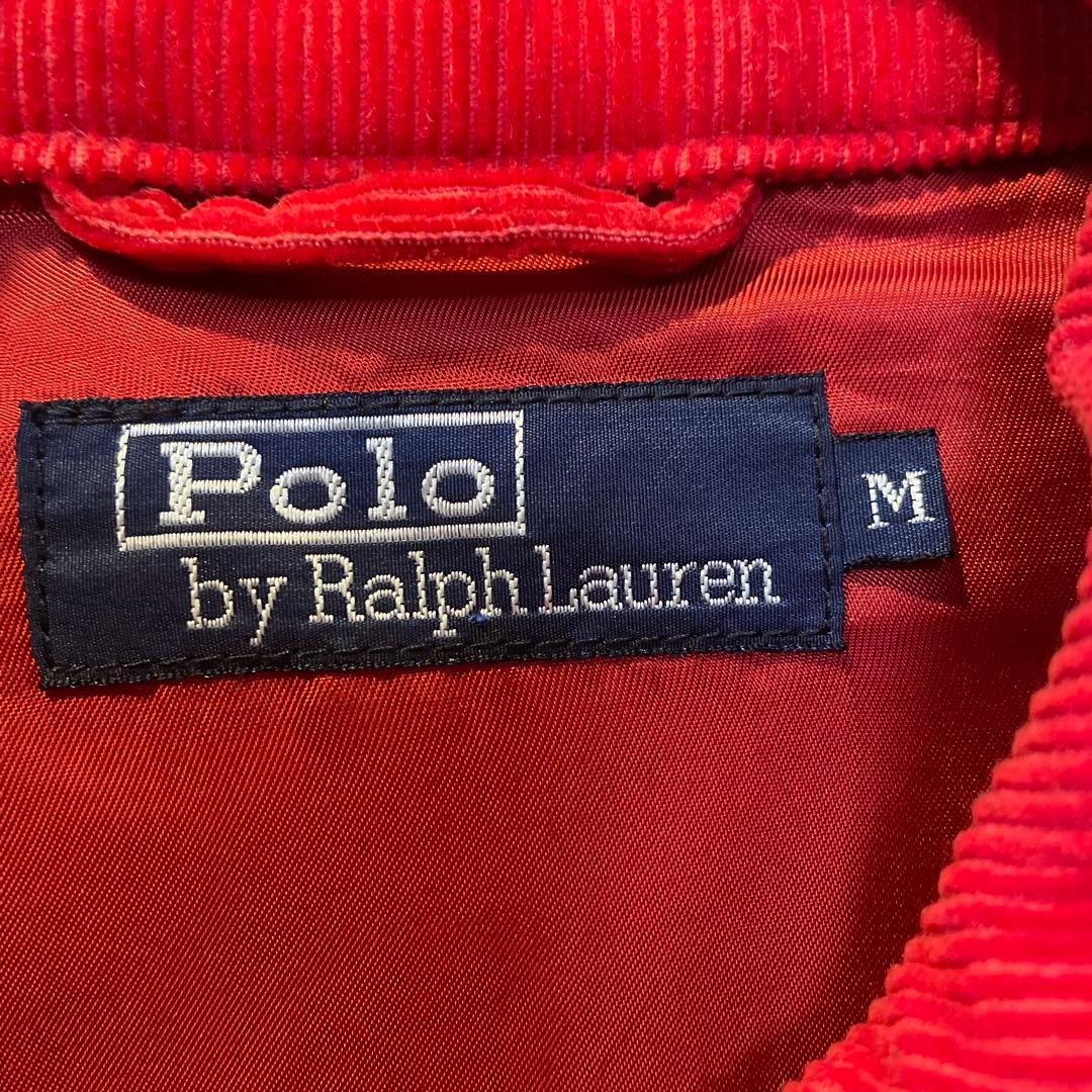 ◯ポロ・ラルフ・ローレン 赤 コーデュロイ スウィングトップ