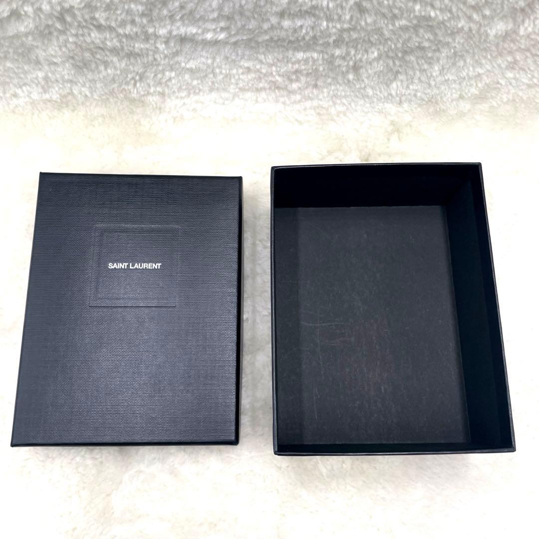 美品 サンローラン 6連 キーケース カサンドラ キャビアスキン 黒 付属品有