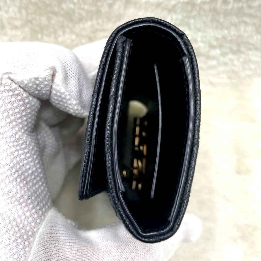 美品 サンローラン 6連 キーケース カサンドラ キャビアスキン 黒 付属品有