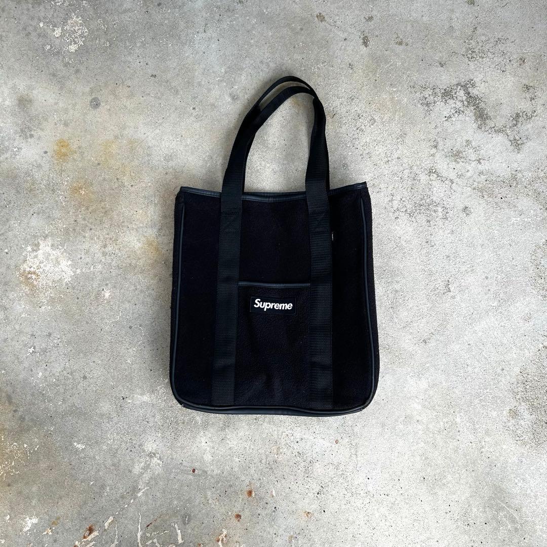 18AW Supreme Polartec tote bag フリース ポーラー