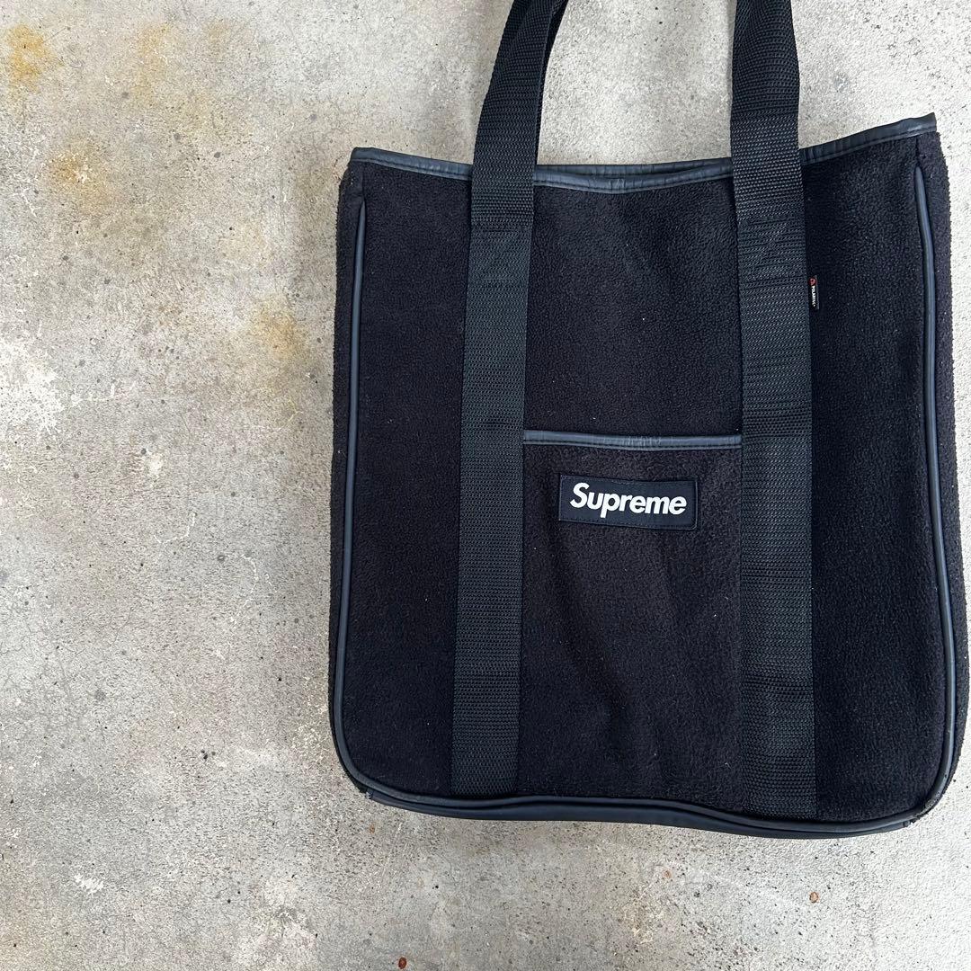 18AW Supreme Polartec tote bag フリース ポーラー