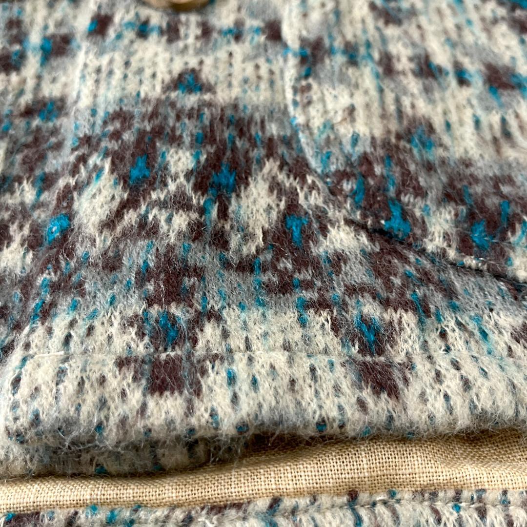 ブルートリック 岡山デニム ニット ジャケット L ウール アンゴラ トグル釦