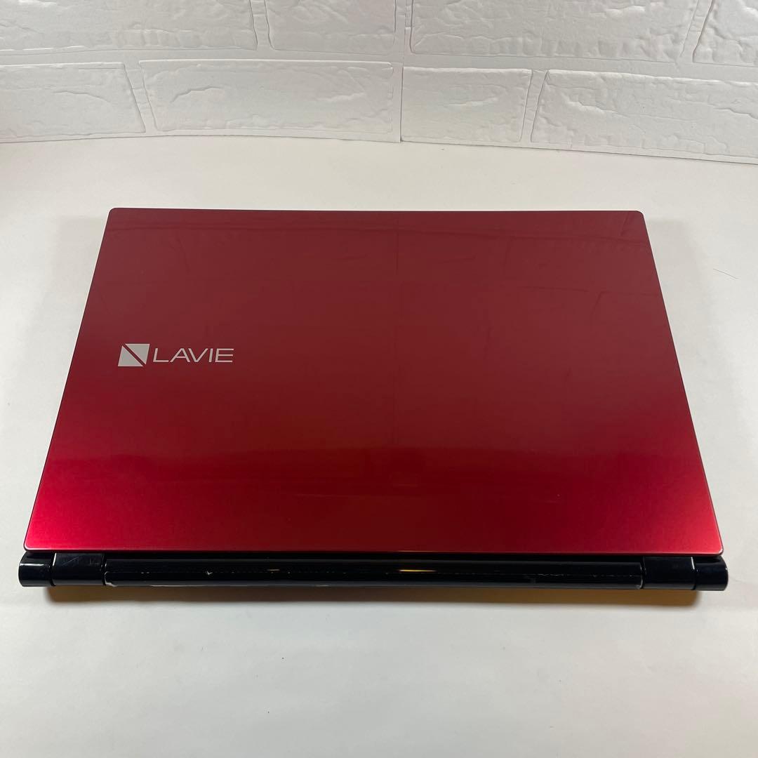 【限定1台】NEC LAVIE ☆レッド☆新品SSD☆すぐ使える☆ブルーレイOK