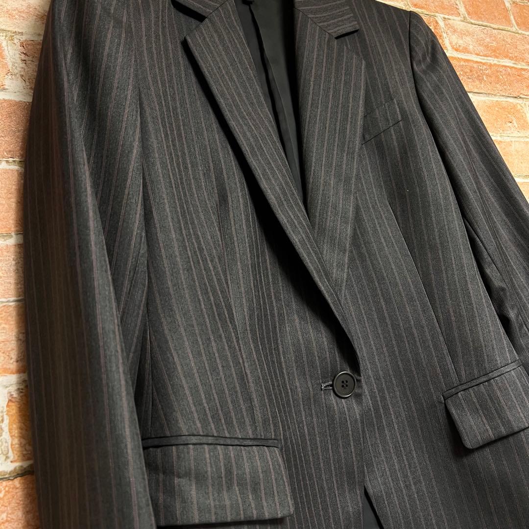 [未使用級]セオリー　CL STRIPE パンツスーツセットアップ　ウールシルク