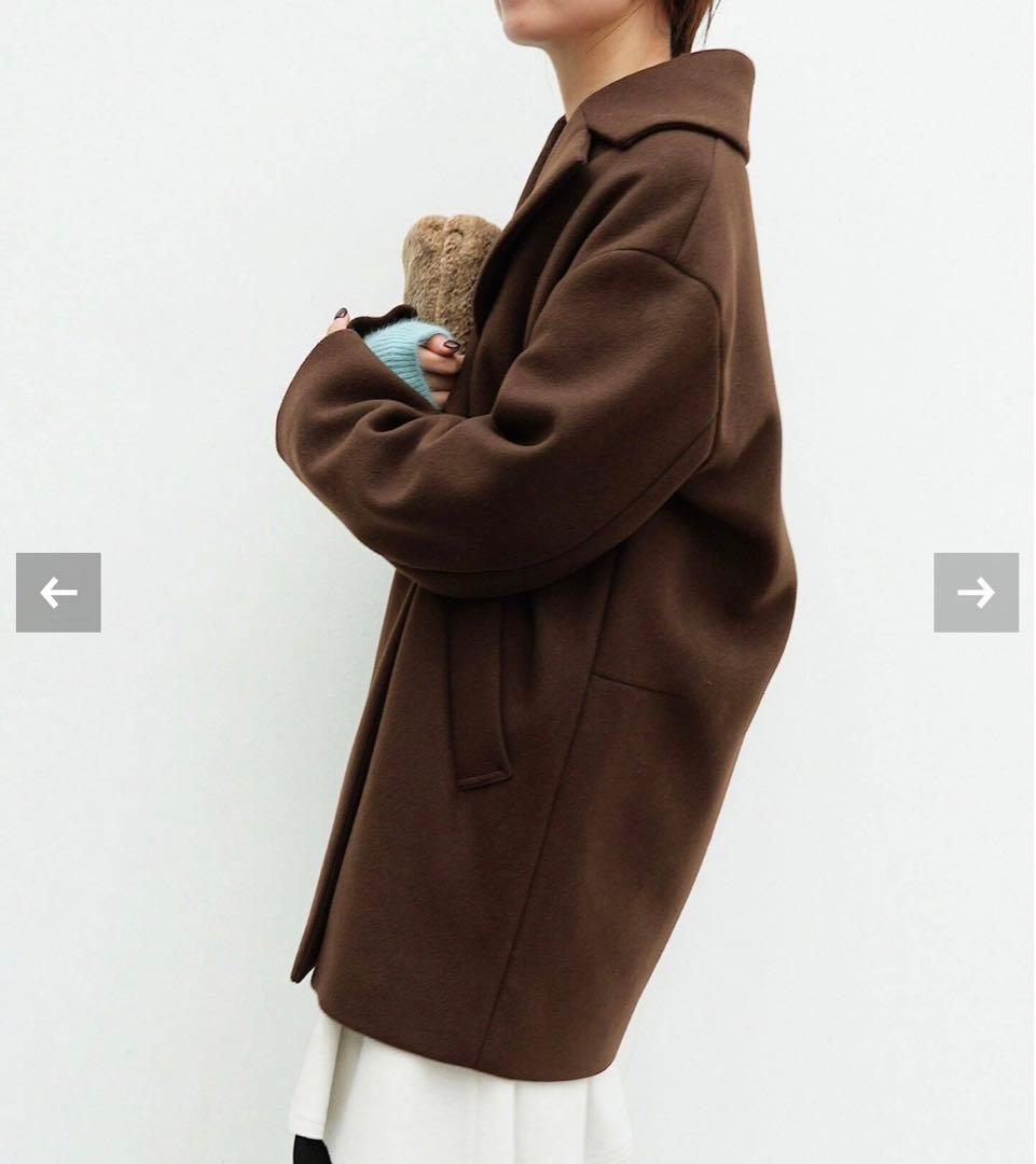 IÉNA コクーンショートコート 34 MANTECO