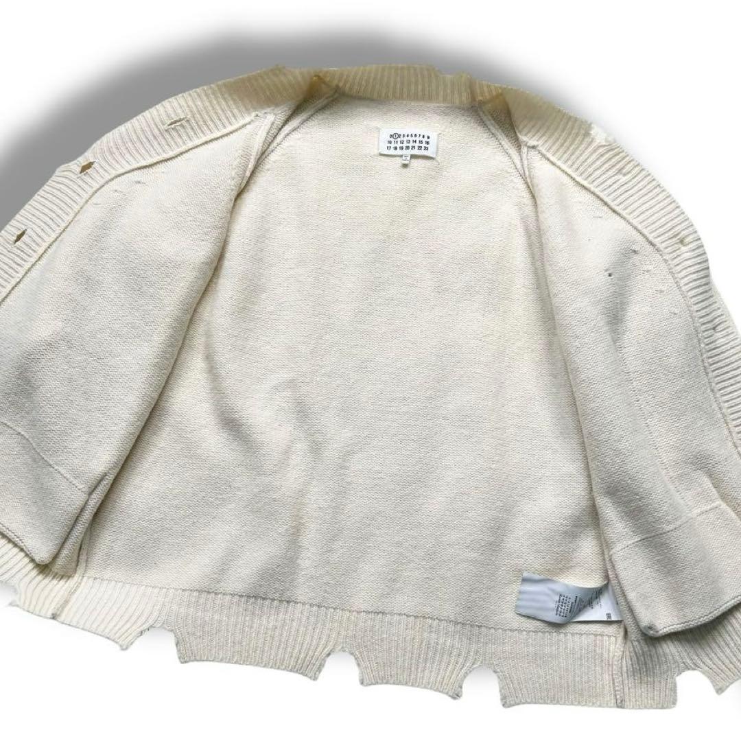 美品 マルジェラ デストロイ ダメージ ニット セーター カーディガン メンズ