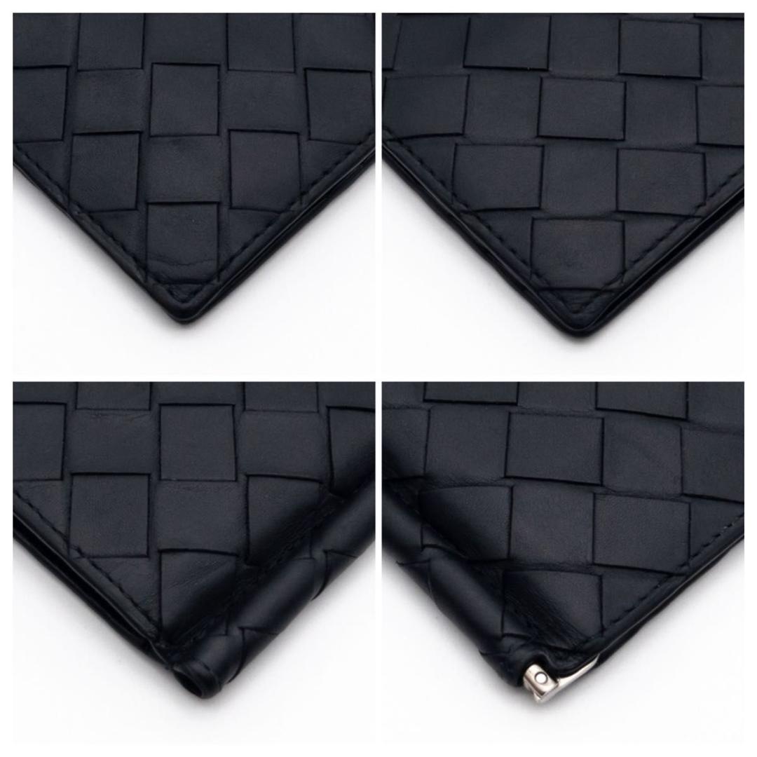 【極美品】ボッテガヴェネタ　マネークリップ　イントレチャート　黒