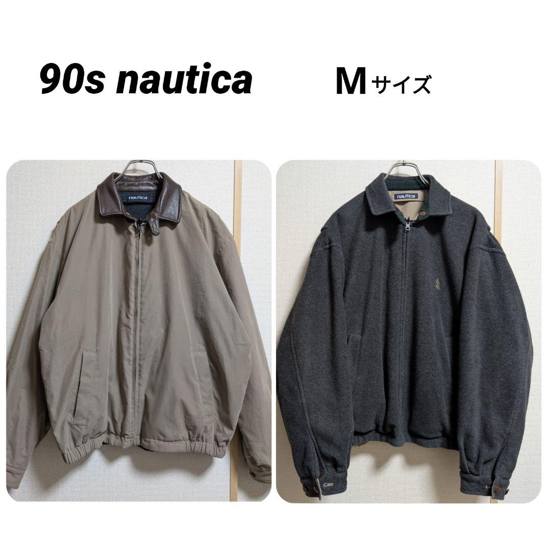 90s nautica ノーティカ リバーシブル スイングトップ ブルゾン Ｍ