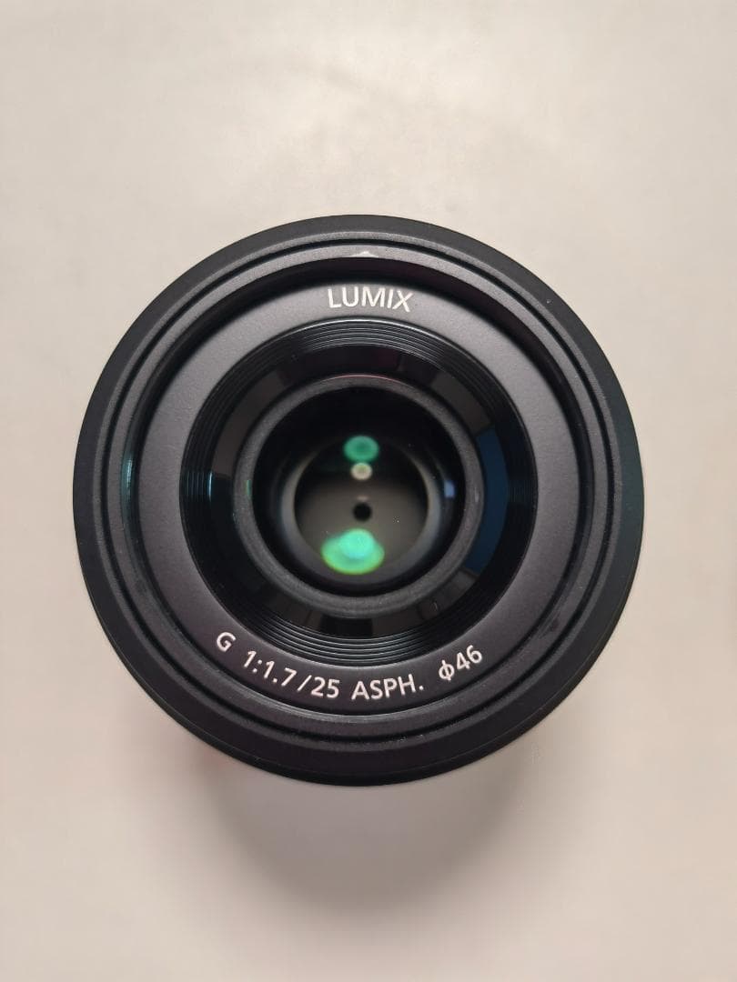 Panasonic LUMIX H-H025 25mm f/1.7 プロテクタ付