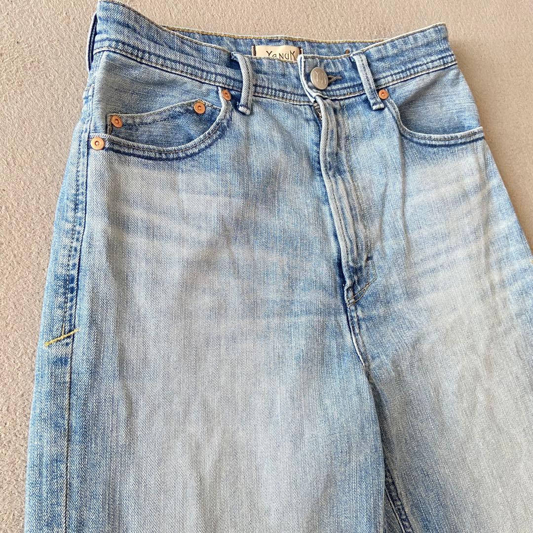 美品　YANUK IENA 別注ヤヌーク ボーイズストレートLEA 25