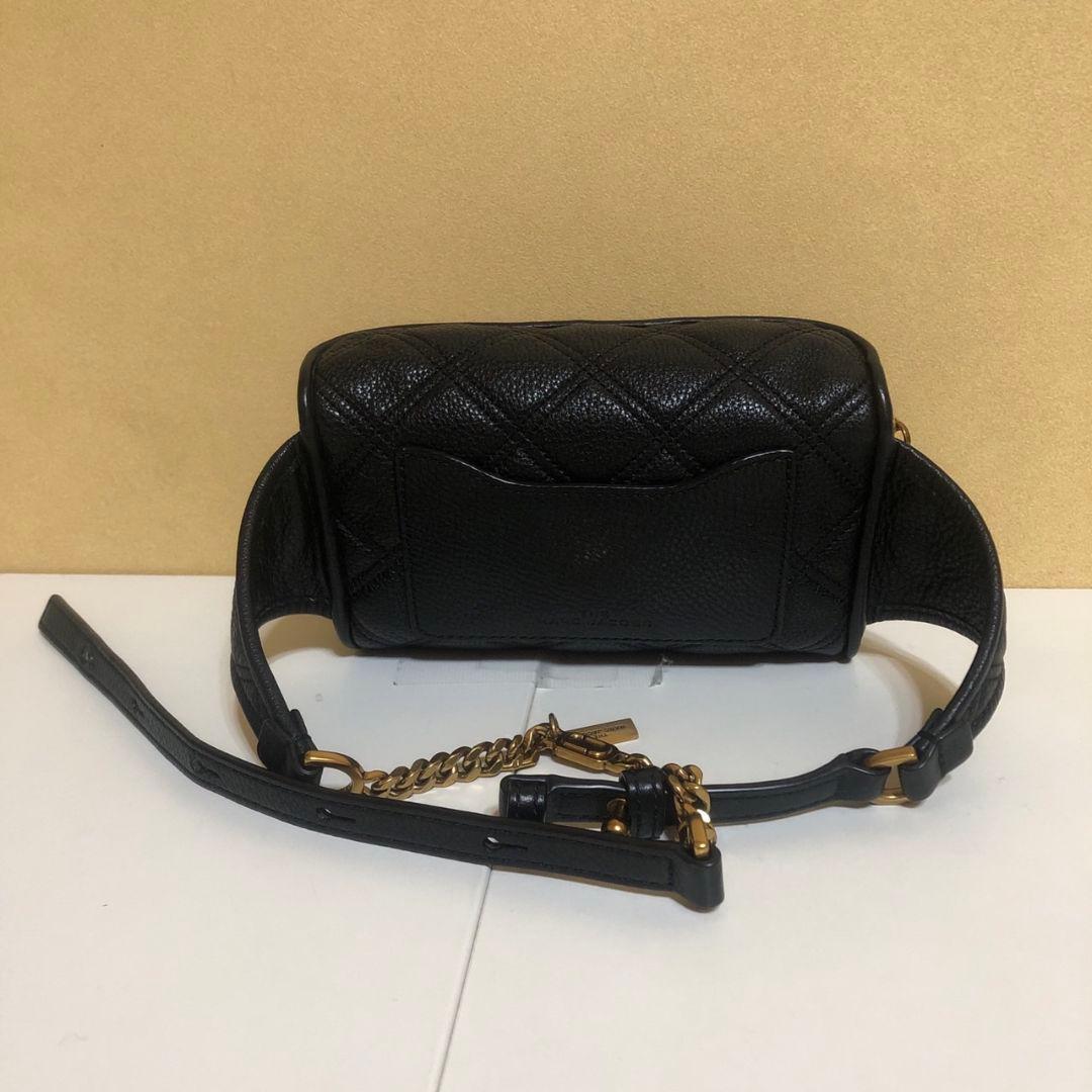 マークジェイコブス　ブラックレザー ボディバッグ・ウエストポーチ