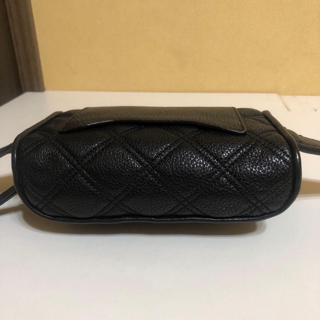 マークジェイコブス　ブラックレザー ボディバッグ・ウエストポーチ