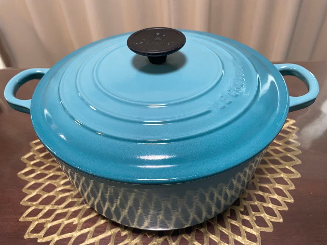 Le Creuset ルクルーゼ 両手鍋 24cm カリビアンブルー