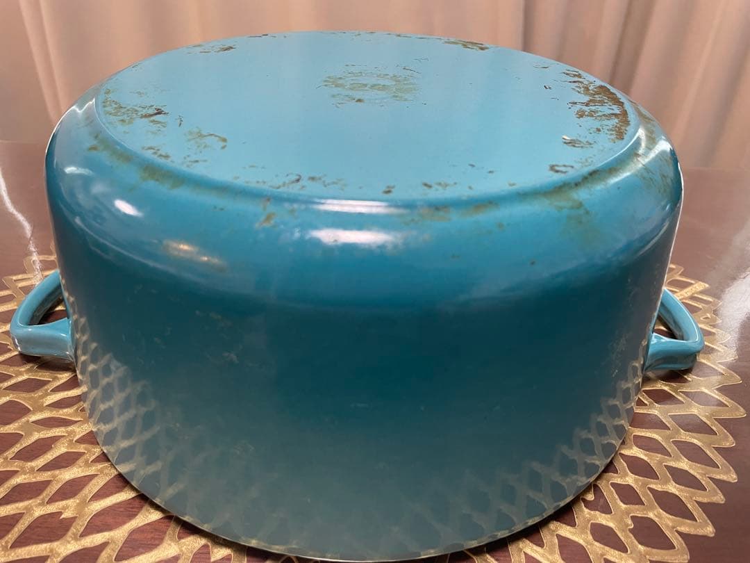 Le Creuset ルクルーゼ 両手鍋 24cm カリビアンブルー