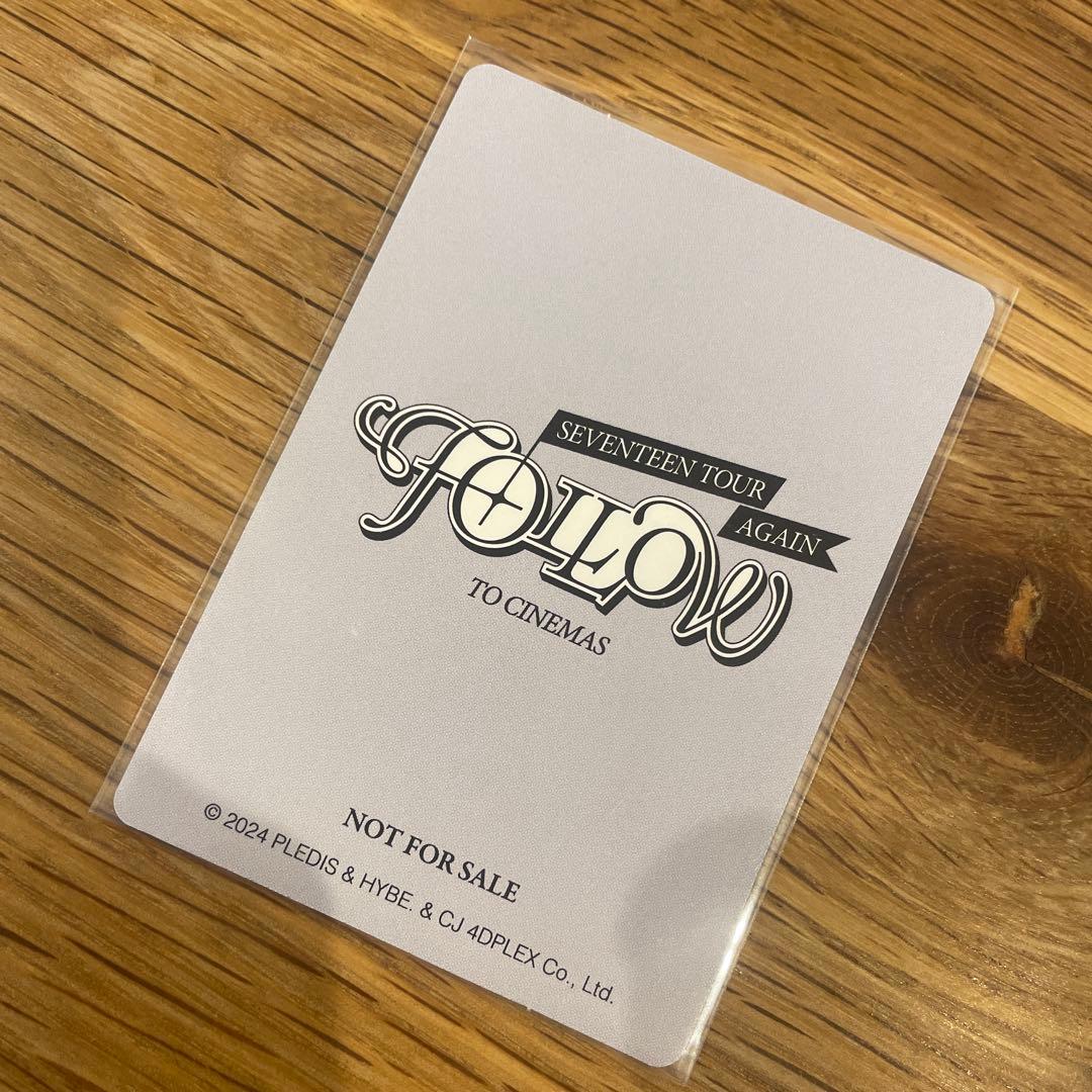 SEVENTEEN ジョンハン 映画 FOLLOW 前売り購入特典 トレカ