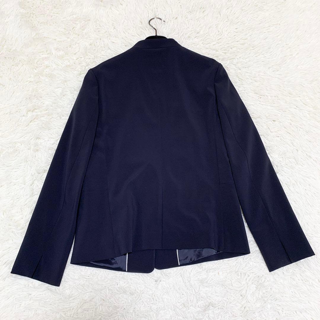 【希少Lサイズ　洗濯可能】グリーンレーベルリラクシング　パンツスーツセットアップ