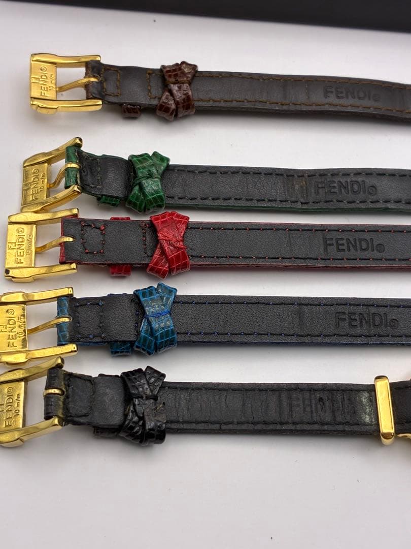 FENDI フェンディ カメレオン 良品 交換用ストラップ5本 レディース