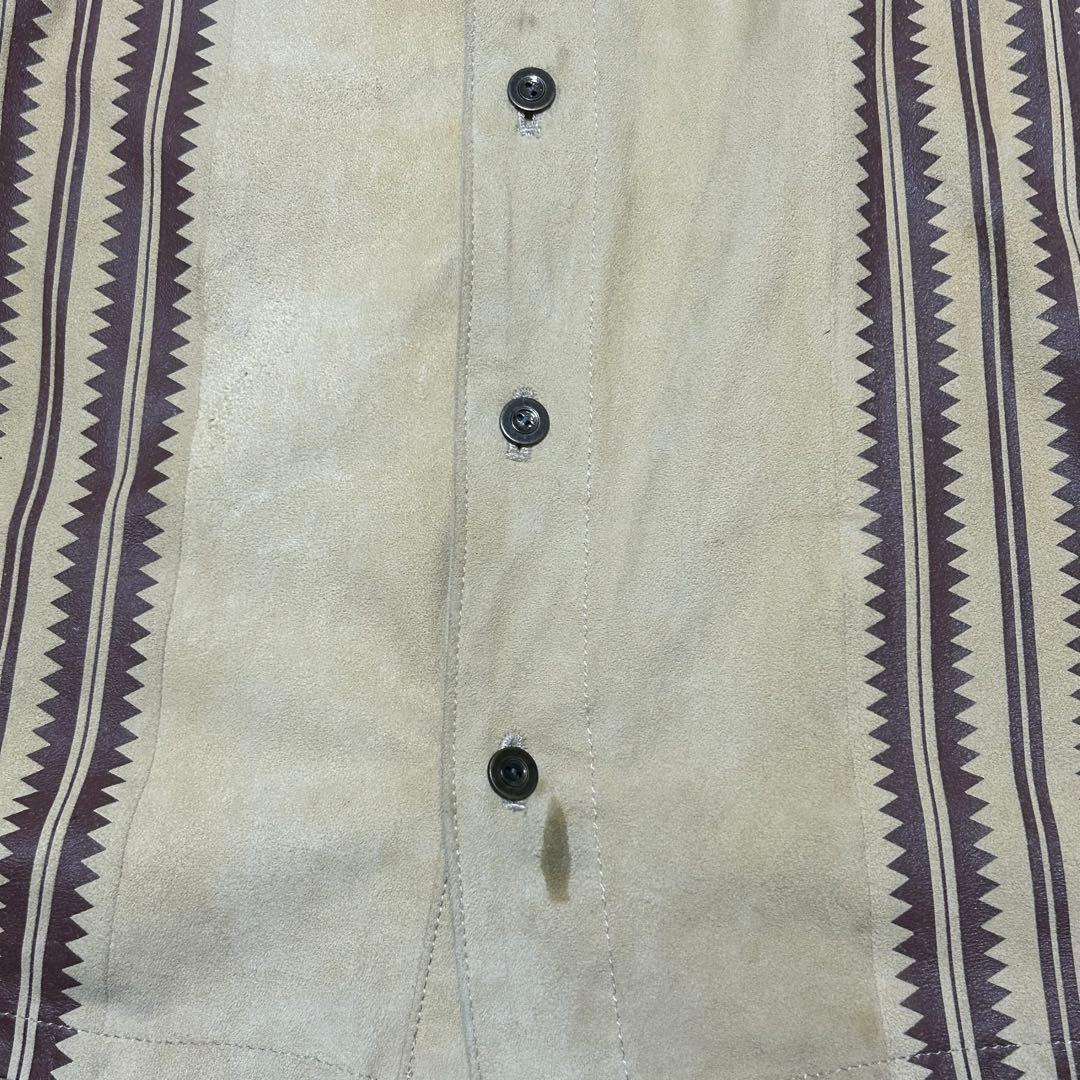 ISAMUKATAYAMA BACKLASH カンガルーレザー 長袖シャツ 本革