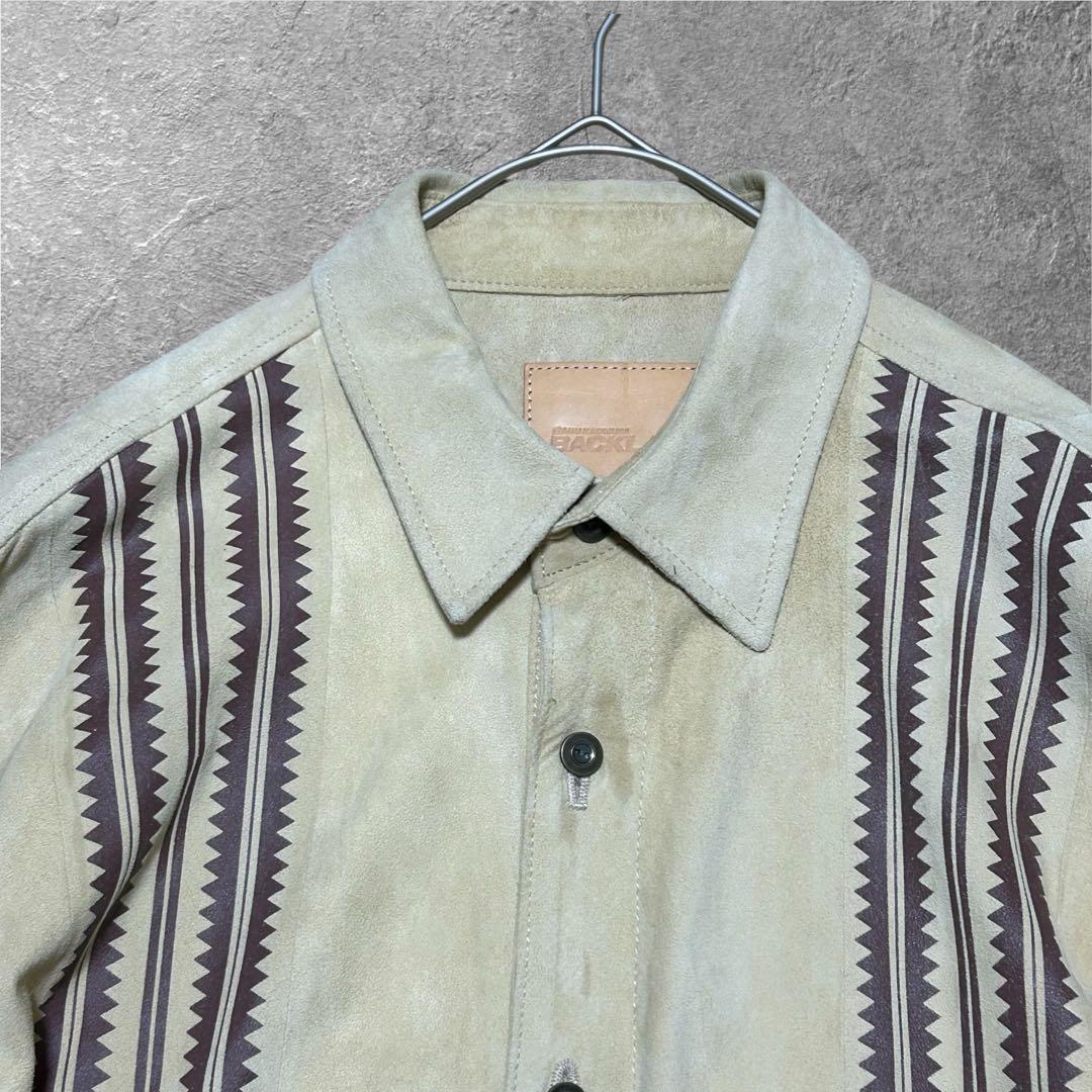 ISAMUKATAYAMA BACKLASH カンガルーレザー 長袖シャツ 本革