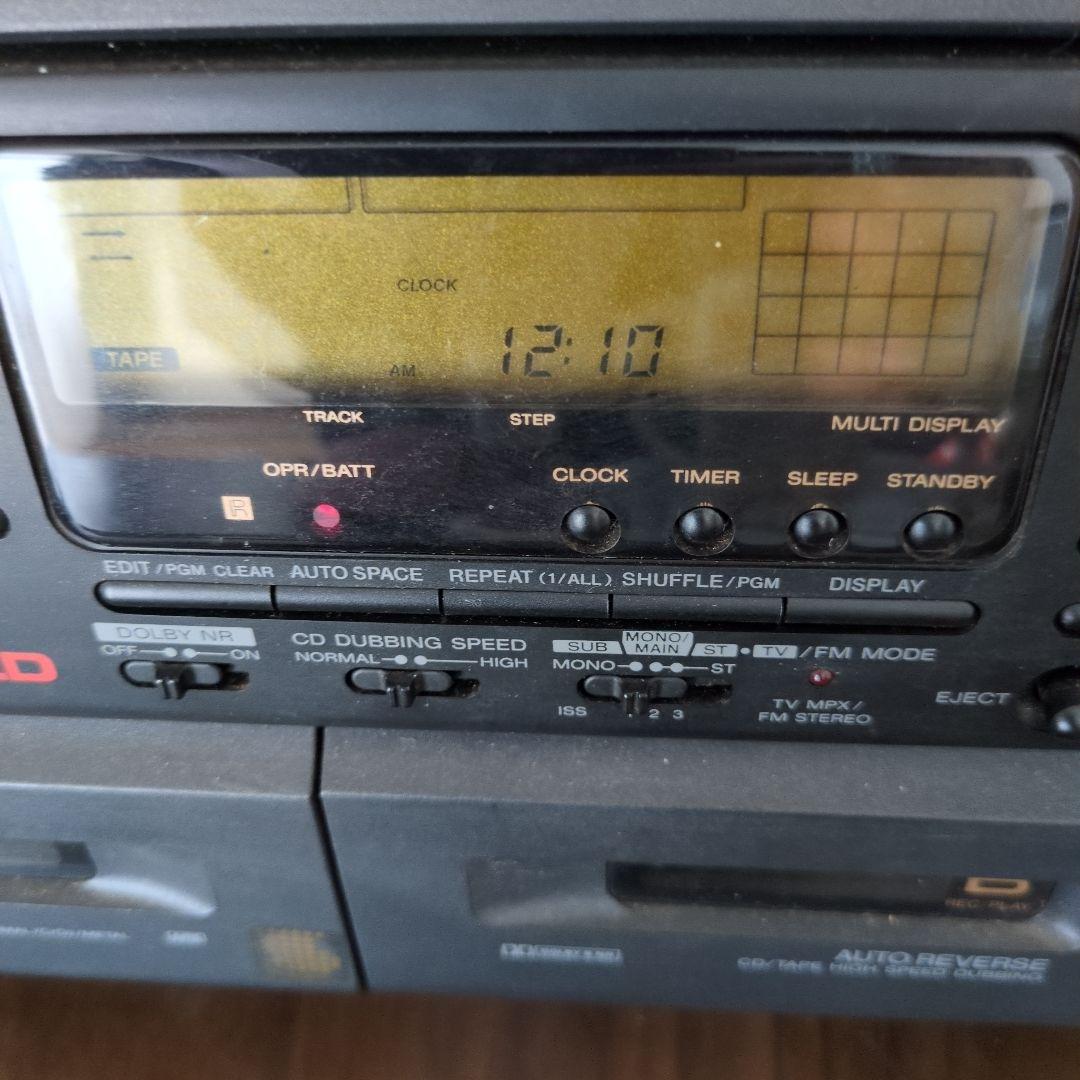 SONY CFD-500　CDプレイヤー　ラジオカセット　動作品