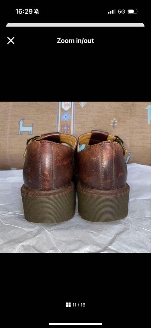 イングランド製 Dr.Martens メリージェーン UK6 25cm ブラウン