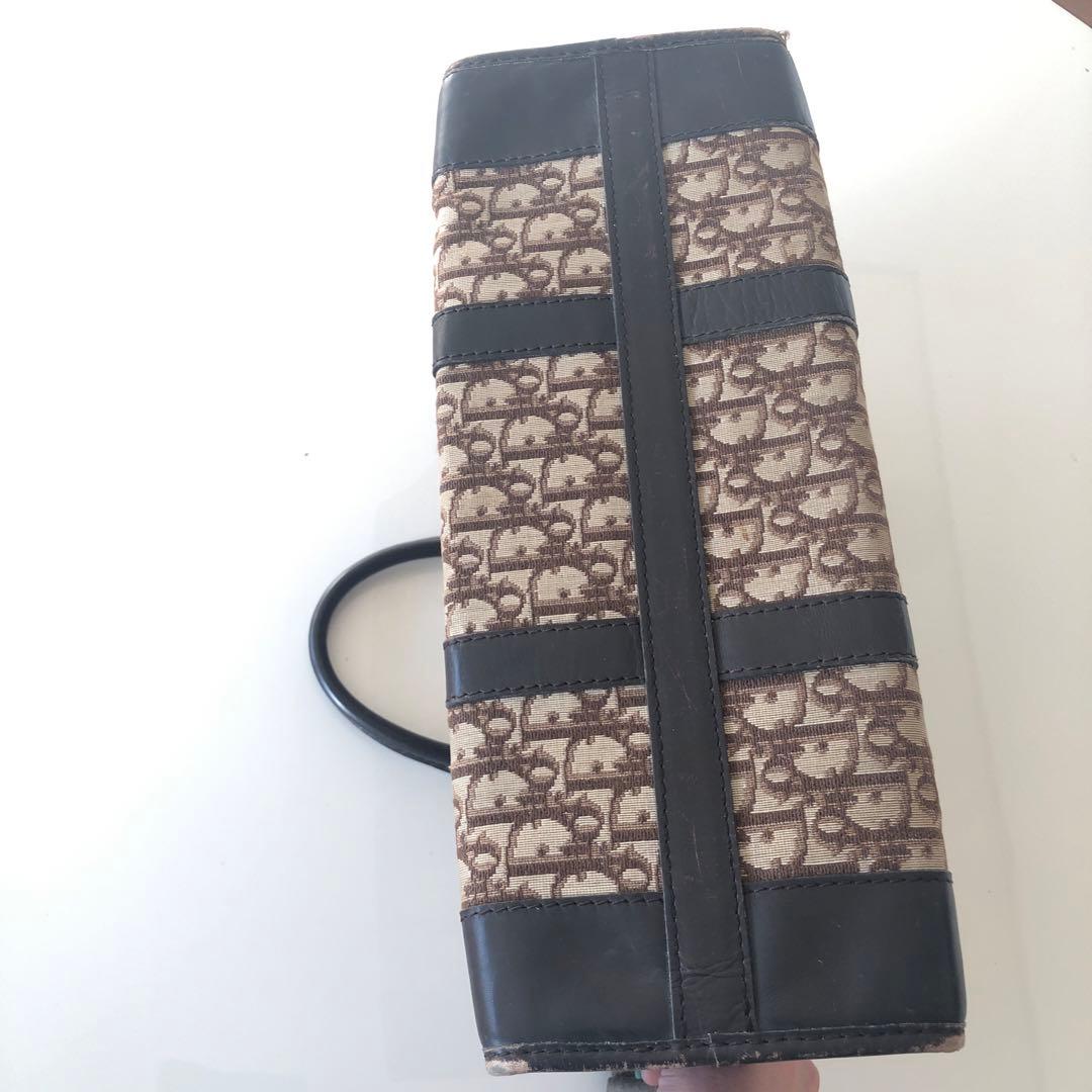 値下げします！Dior トートバッグ キャンバス レザー ブラウン