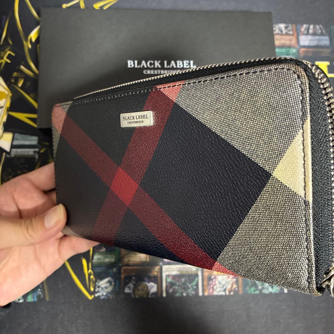 BLACK LABEL CRESTBRIDGE 長財布 チェック柄