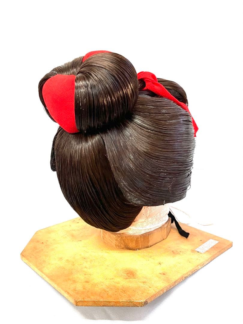 舞妓(半かつら、中サイズ) 中古日本髪かつら、舞踊かつら、大衆演劇かつら