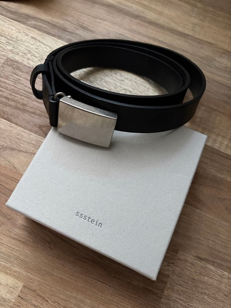 小物 ssstein leather belt(plain buckle)