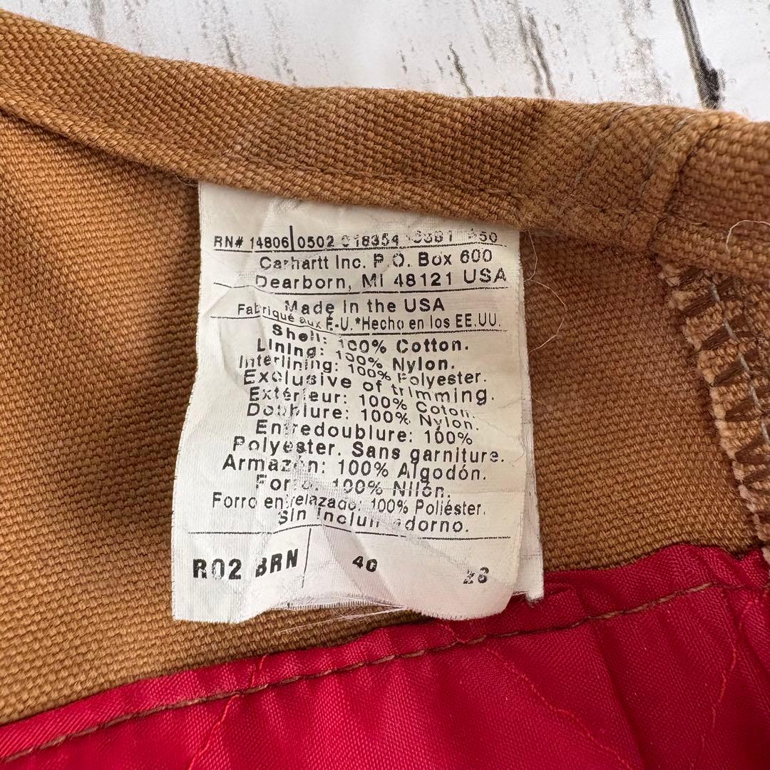 USA製 Carhartt カーハート ダック地 ダブルニー オーバーオール