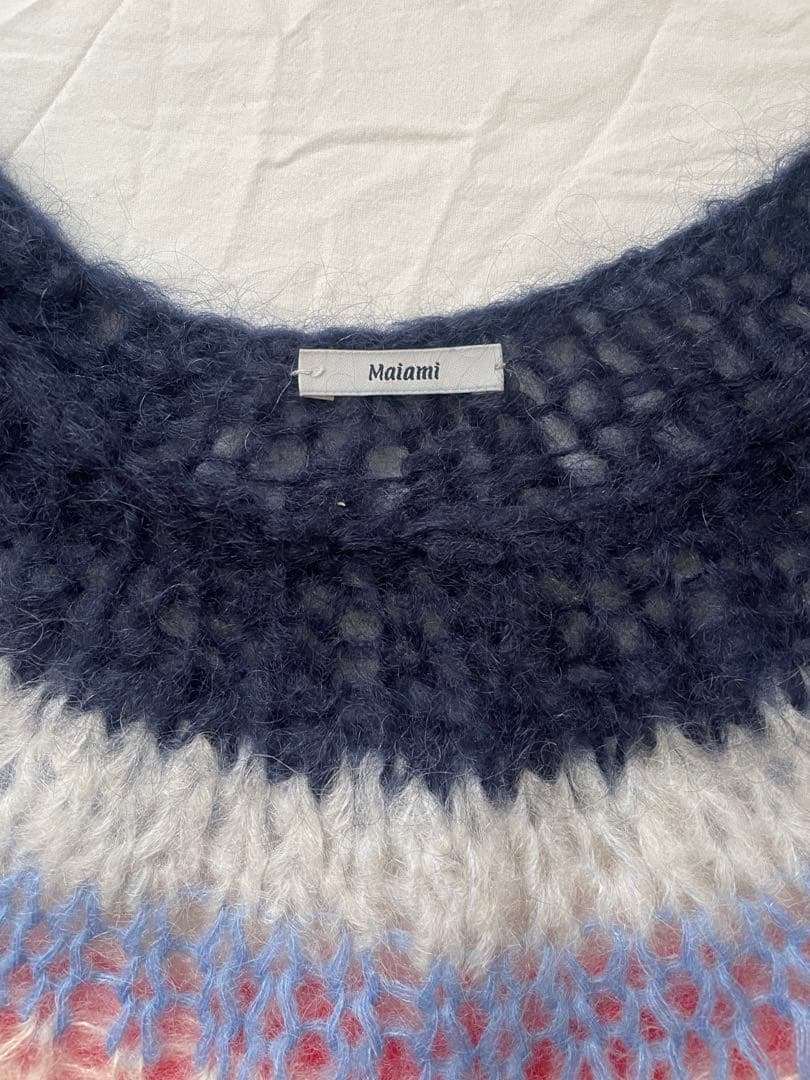 Maiami / マイアミ　マルチボーダー　モヘアニット