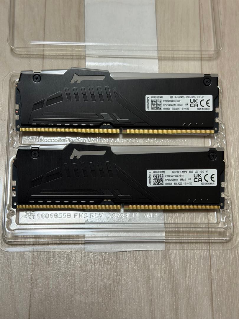 KINGSTON FURY BEAST DDR5 メモリー 8gb 2枚セット