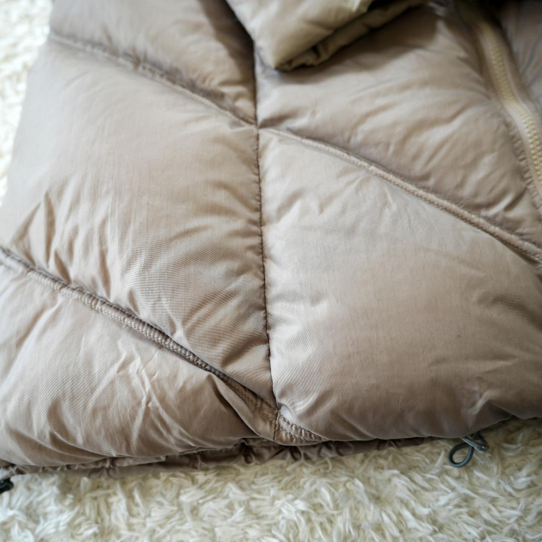 【良品】TATRAS　ダウンコート　Aラインシルエット　Sサイズ　グレージュ