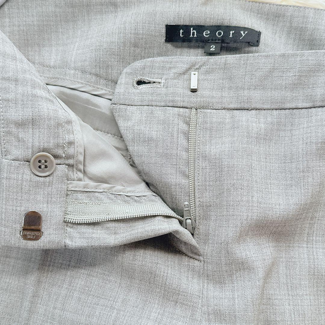美品 セオリー スーツ セットアップ グレー ジャケット パンツ サイズ2