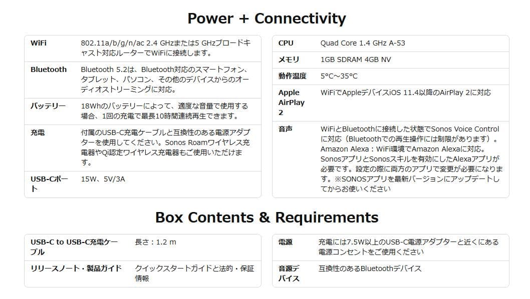 Sonos Roam2 スマートスピーカー Bluetooth5.2 オリーブ