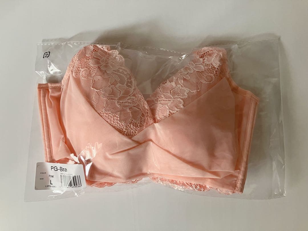 PGブラ　ホワイト&ピンク　L ２枚セット