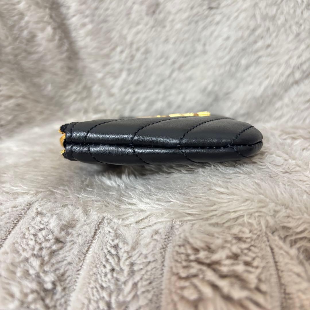 【新品未使用】キーポーチ（ブラック／スムースレザー）【サンローラン】