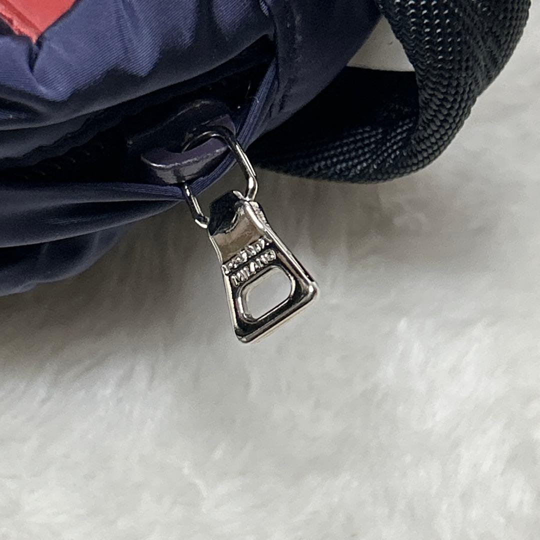 PRADA SPORTS プラダスポーツ ナイロンポーチ パープル ゴルフ小物