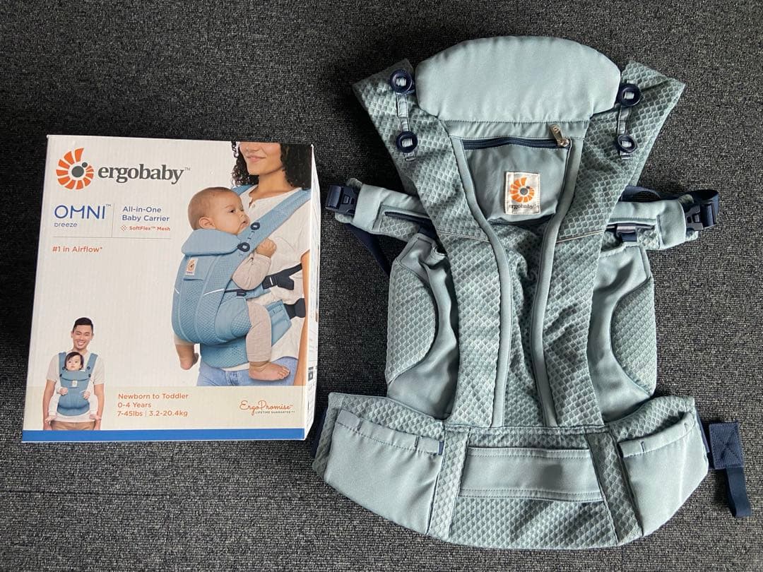 ergobaby OMNI breeze 抱っこひも スレートブルー