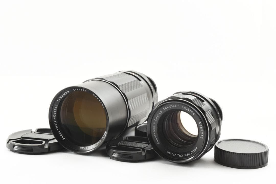 【ダブルレンズセット】 SMC Takumar 55mm 200mm SO249