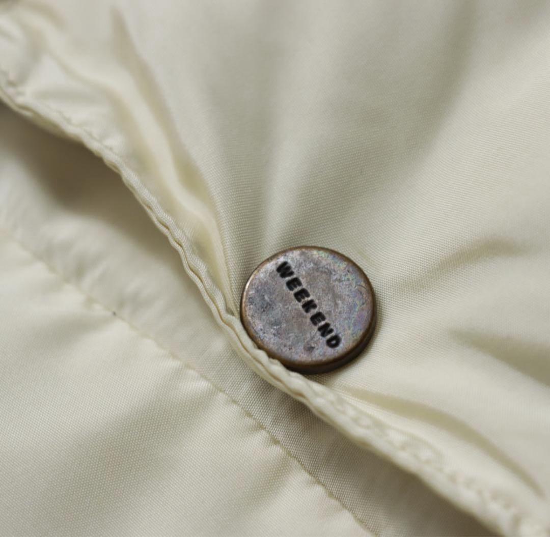 MaxMaraマックスマーラ　ダウンジャケット　コート　アイボリー　フード脱着可