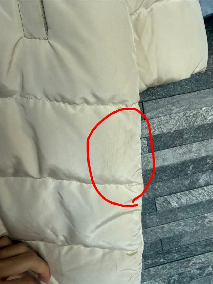 MaxMaraマックスマーラ　ダウンジャケット　コート　アイボリー　フード脱着可