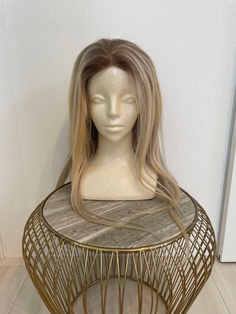 ブロンド ロングウィッグ グラデーション