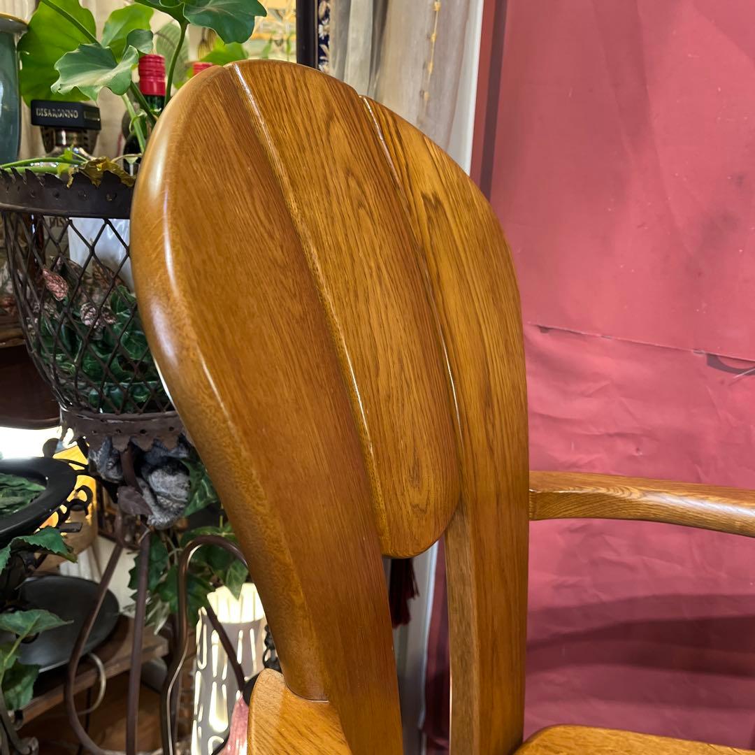 極美品　浜本工芸　３６０度　回転　アームチェア