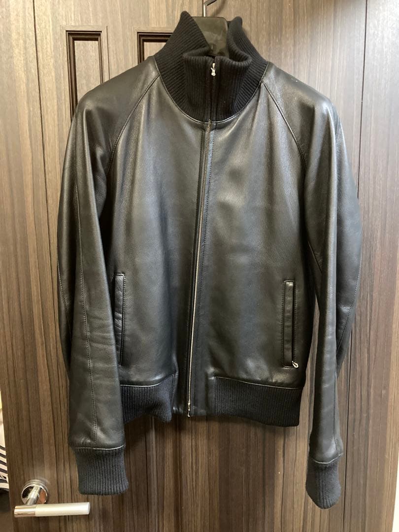 【極美品】LITHIUM HOMME ラムレザージャケット ブラック　 48